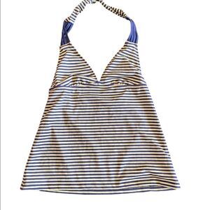 Mossimo Blue Stripe Halter Tank Top Size Small